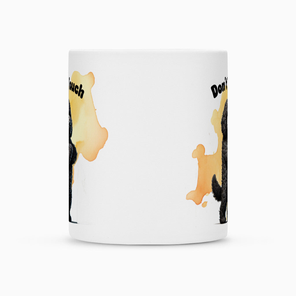 Tasse "Labradoodle schwarz - Don´t touch" – hunde-shirt.de