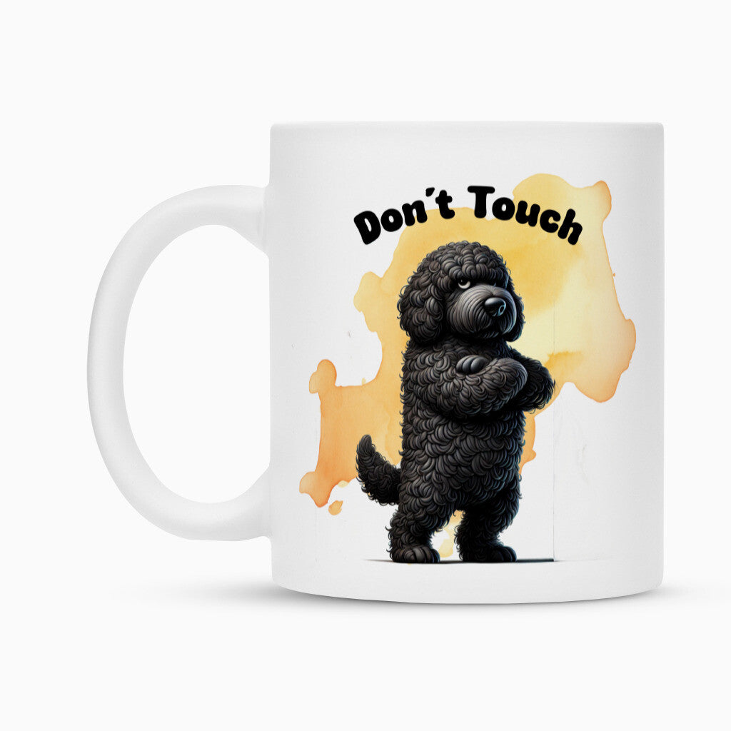 Tasse "Labradoodle schwarz - Don´t touch" – hunde-shirt.de