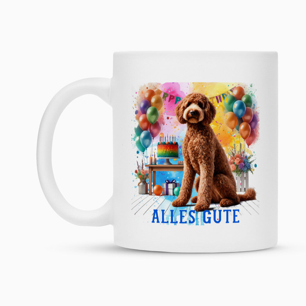 Tasse "Labradoodle braun - Alles Gute" – hunde-shirt.de