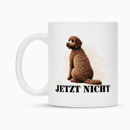 Tasse "Labradoodle braun - JETZT NICHT" – hunde-shirt.de