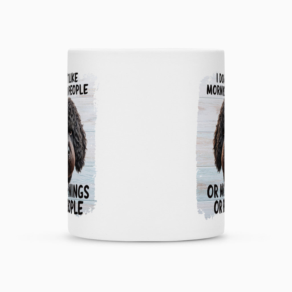 Tasse "Labradoodle schwarz - Morning People" – hunde-shirt.de
