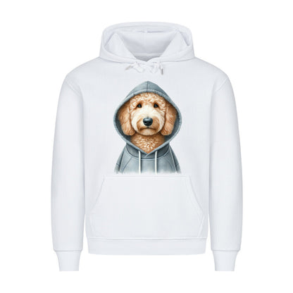 Premium Hoodie "Labradoodle - Hooded" Weiß – hunde-shirt.de