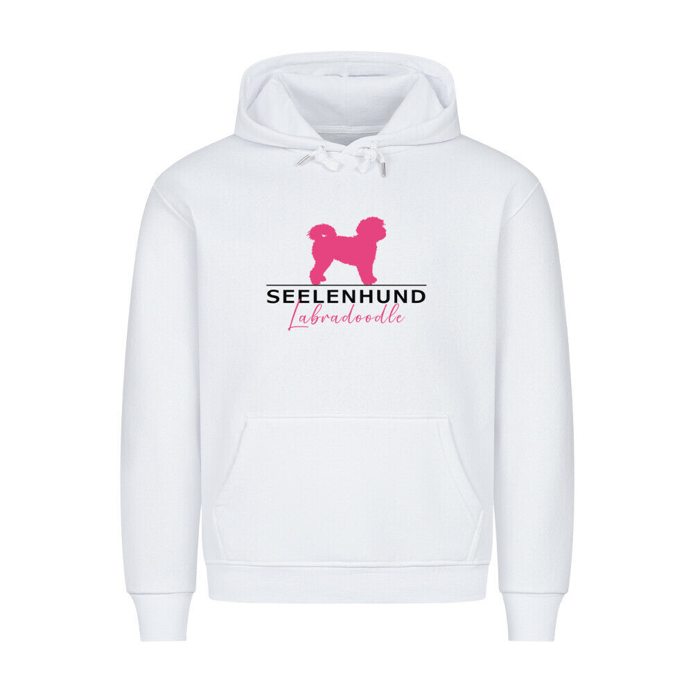 Premium Hoodie "Labradoodle - Seelenhund" Weiß – hunde-shirt.de