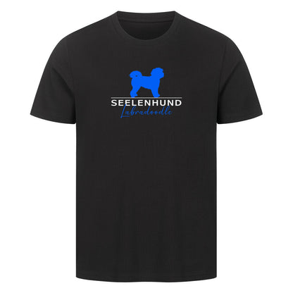 Premium T-Shirt "Labradoodle - Seelenhund" Schwarz – hunde-shirt.de