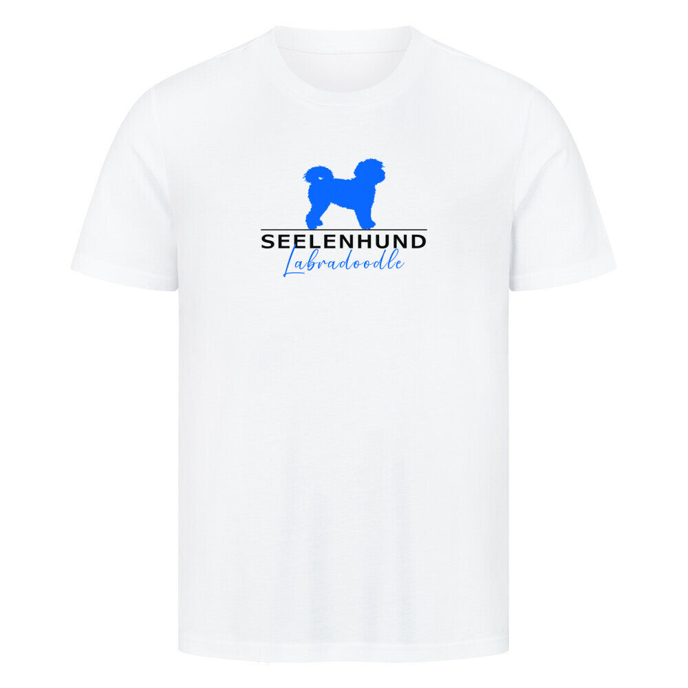 Premium T-Shirt "Labradoodle - Seelenhund" Weiß – hunde-shirt.de
