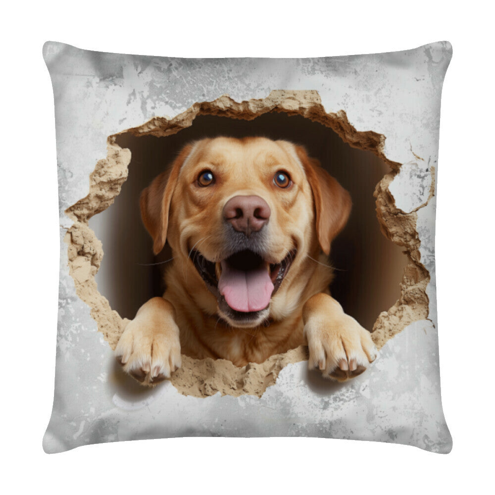 Kissen "Labrador - Look" Weiß – hunde-shirt.de