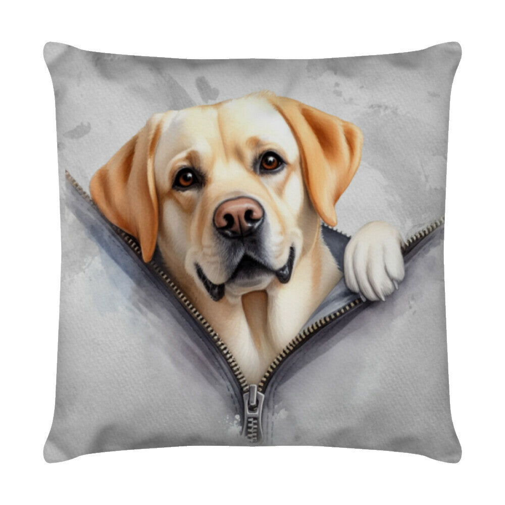Kissen "Labrador - It´s me!" Weiß – hunde-shirt.de
