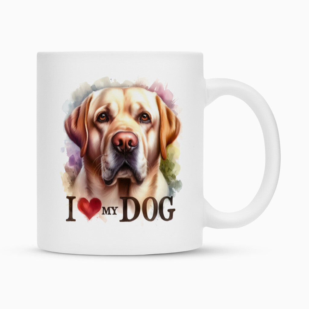Tasse "Labrador - I love my Dog" Weiß – hunde-shirt.de