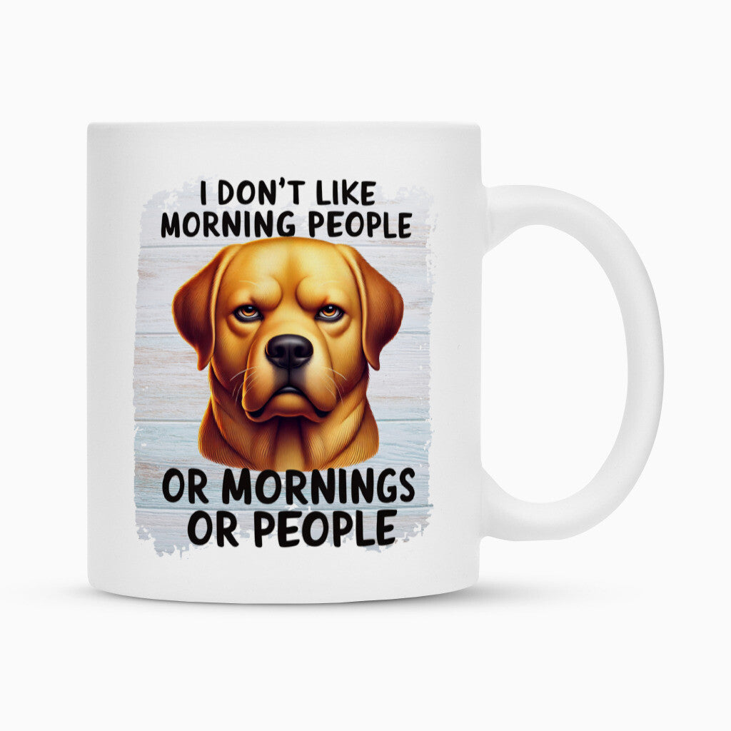 Tasse "Labrador - Morning People" Weiß – hunde-shirt.de