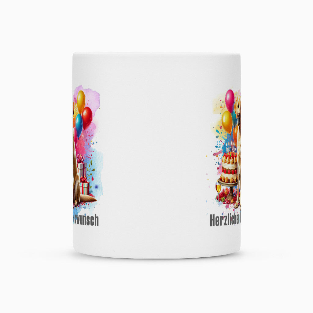 Tasse "Labrador - Herzlichen Glückwunsch" – hunde-shirt.de