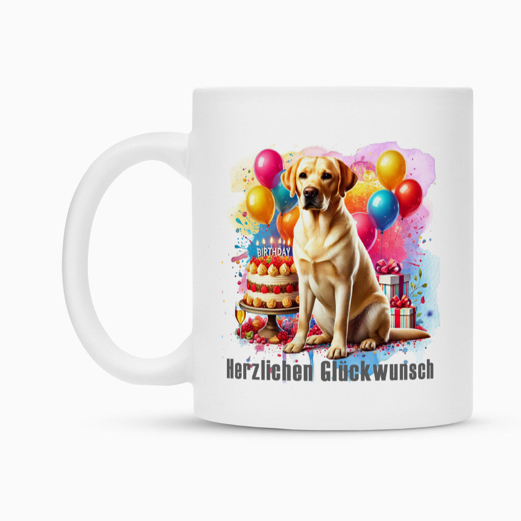 Tasse "Labrador - Herzlichen Glückwunsch" – hunde-shirt.de