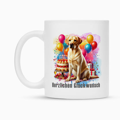 Tasse "Labrador - Herzlichen Glückwunsch" – hunde-shirt.de