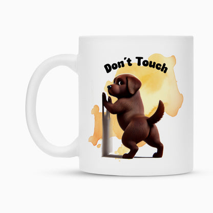 Tasse "Labrador braun - Don´t touch" – hunde-shirt.de