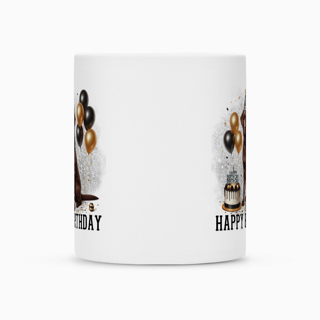 Tasse "Labrador braun - Happy Birthday" – hunde-shirt.de