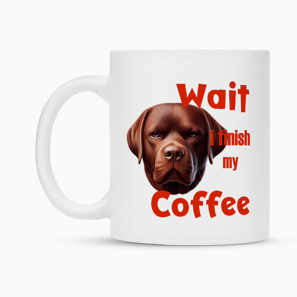 Tasse "Labrador braun - Wait..." – hunde-shirt.de
