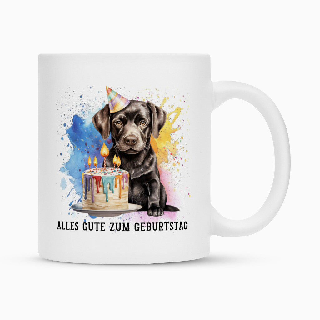 Tasse "Labrador schwarz - Puppy" Weiß – hunde-shirt.de