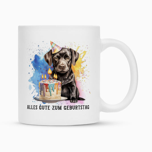 Tasse "Labrador schwarz - Puppy" Weiß – hunde-shirt.de