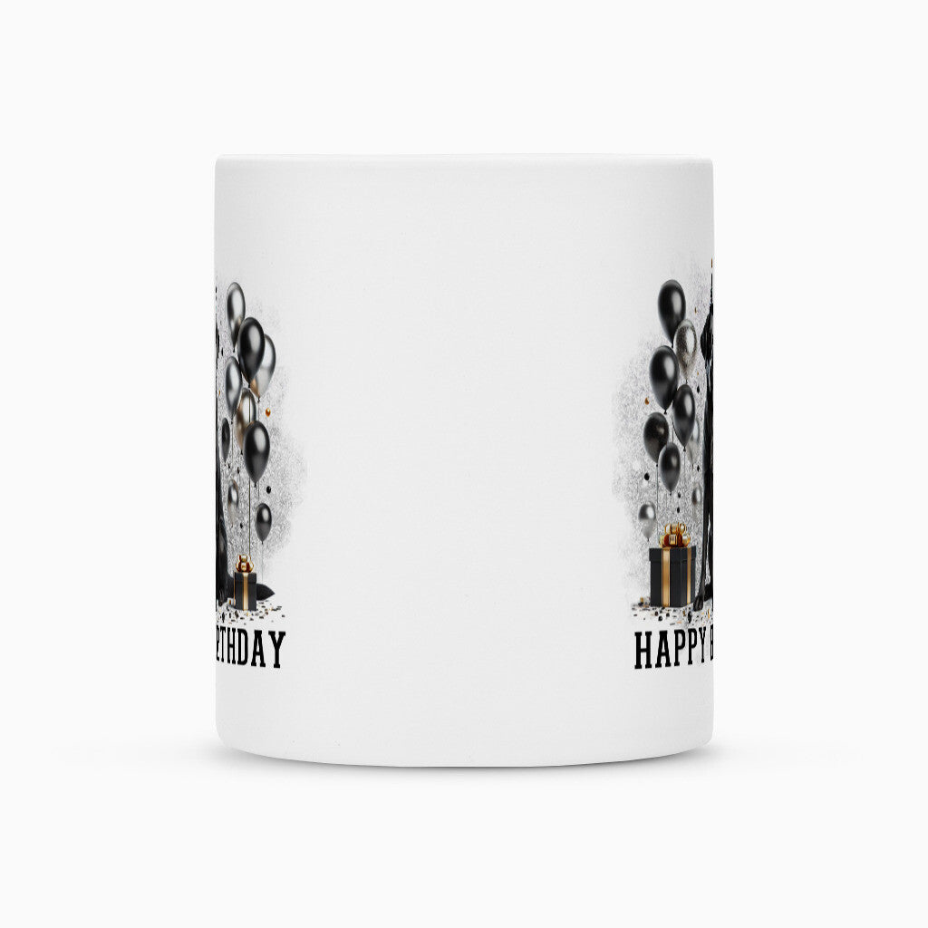 Tasse "Labrador schwarz - Happy Birthday" – hunde-shirt.de
