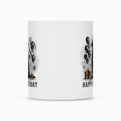 Tasse "Labrador schwarz - Happy Birthday" – hunde-shirt.de