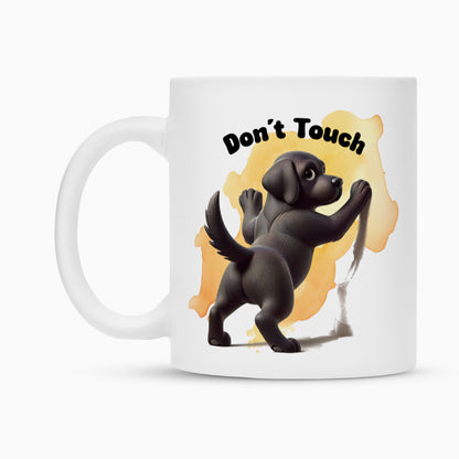 Tasse "Labrador schwarz - Don´t touch" – hunde-shirt.de