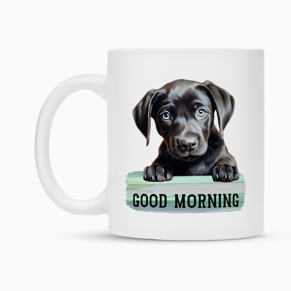 Tasse "Labrador schwarz - Good Morning" – hunde-shirt.de