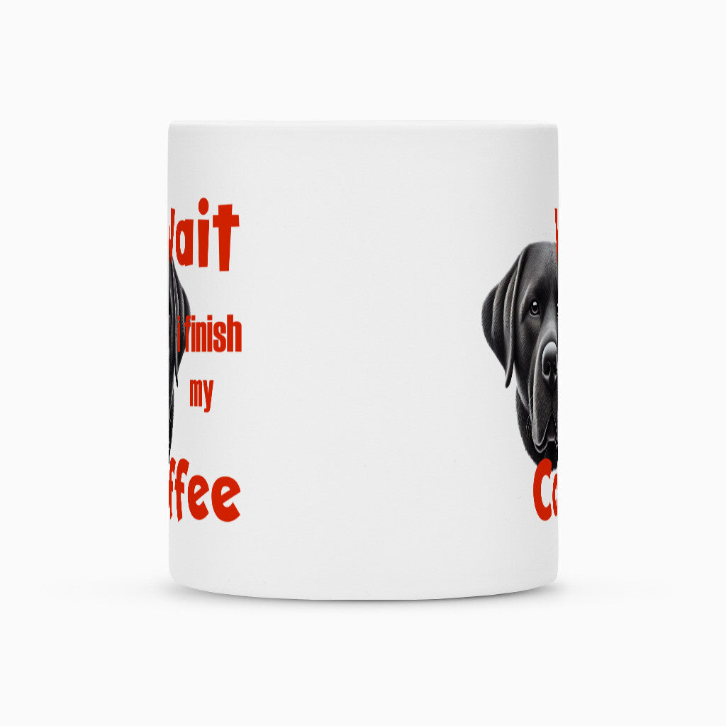 Tasse "Labrador schwarz - Wait..." – hunde-shirt.de