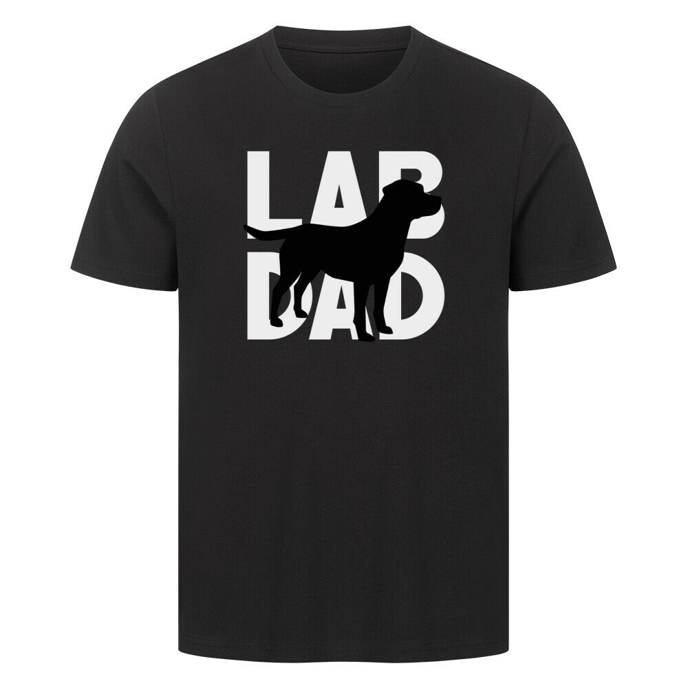 Premium T-Shirt "Labrador - LAB DAD" Schwarz – hunde-shirt.de