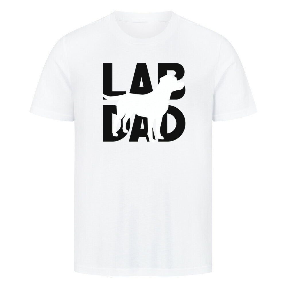 Premium T-Shirt "Labrador - LAB DAD" Weiß – hunde-shirt.de