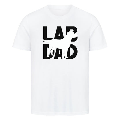 Premium T-Shirt "Labrador - LAB DAD" Weiß – hunde-shirt.de