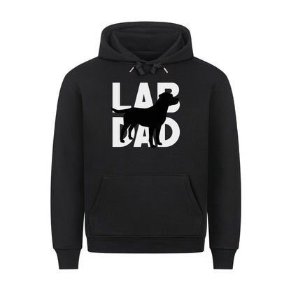Premium Hoodie "Labrador - LAB DAD" Schwarz – hunde-shirt.de