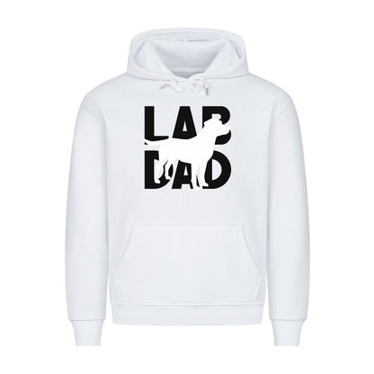 Premium Hoodie "Labrador - LAB DAD" Weiß – hunde-shirt.de