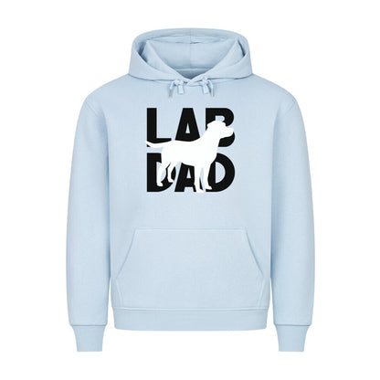 Premium Hoodie "Labrador - LAB DAD" Babyblau – hunde-shirt.de