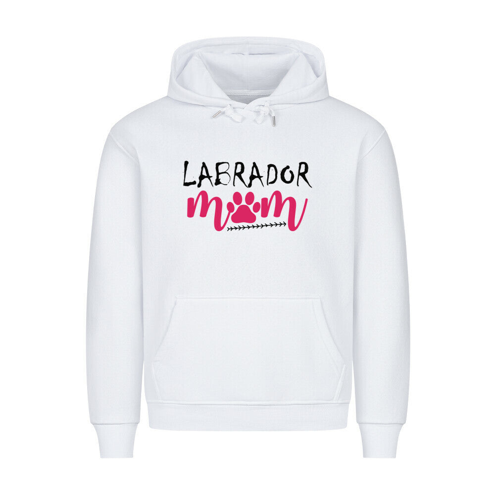 Premium Hoodie "Labrador - Mom" Weiß – hunde-shirt.de