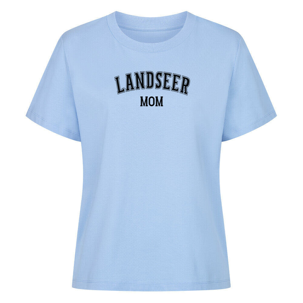 Premium Damen-Shirt "Landseer - MOM" Sky Blue – hunde-shirt.de
