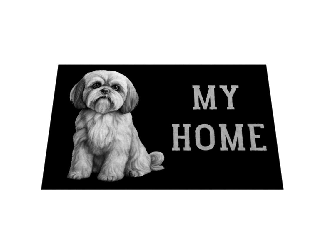 Fußmatte "Lhasa Apso - MY HOME" – hunde-shirt.de