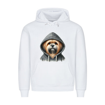 Premium Hoodie "Lhasa Apso - Hooded" Weiß – hunde-shirt.de