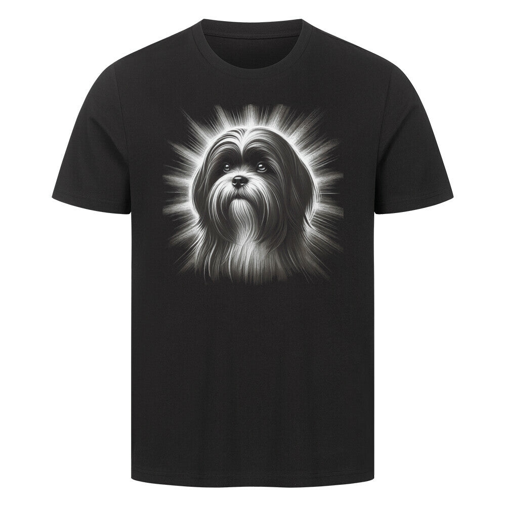 Premium T-Shirt "Lhasa Apso - Shine" Schwarz – hunde-shirt.de