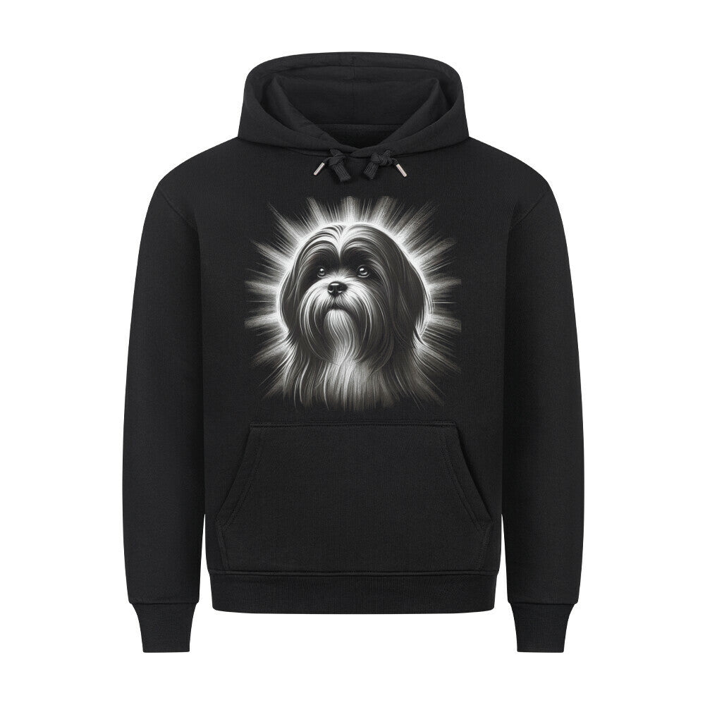 Premium Hoodie "Lhasa Apso - Shine" Schwarz – hunde-shirt.de