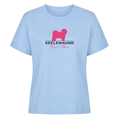Premium Damen-Shirt "Lhasa Apso - Seelenhund" Sky Blue – hunde-shirt.de