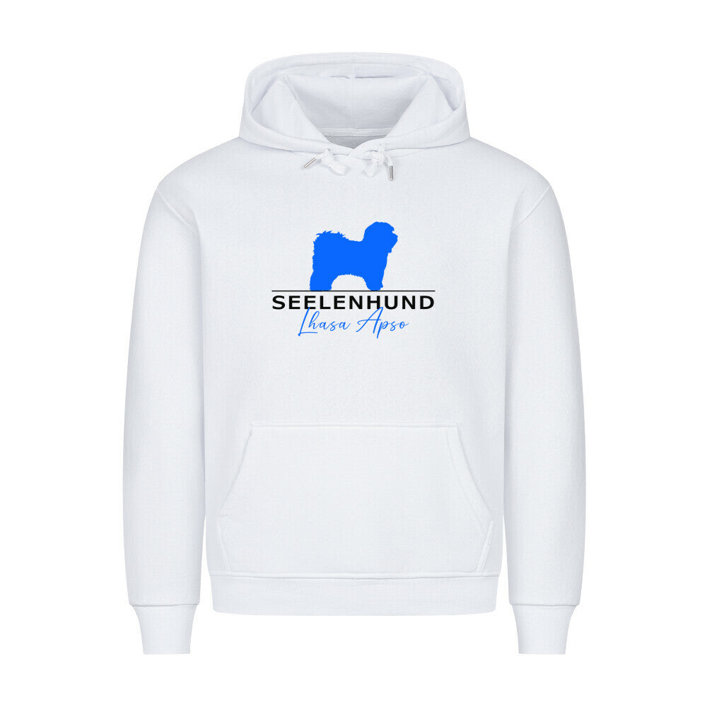 Premium Hoodie "Lhasa Apso - Seelenhund" Weiß – hunde-shirt.de