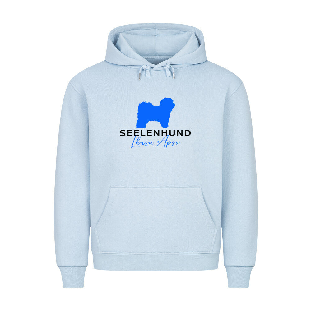 Premium Hoodie "Lhasa Apso - Seelenhund" Babyblau – hunde-shirt.de