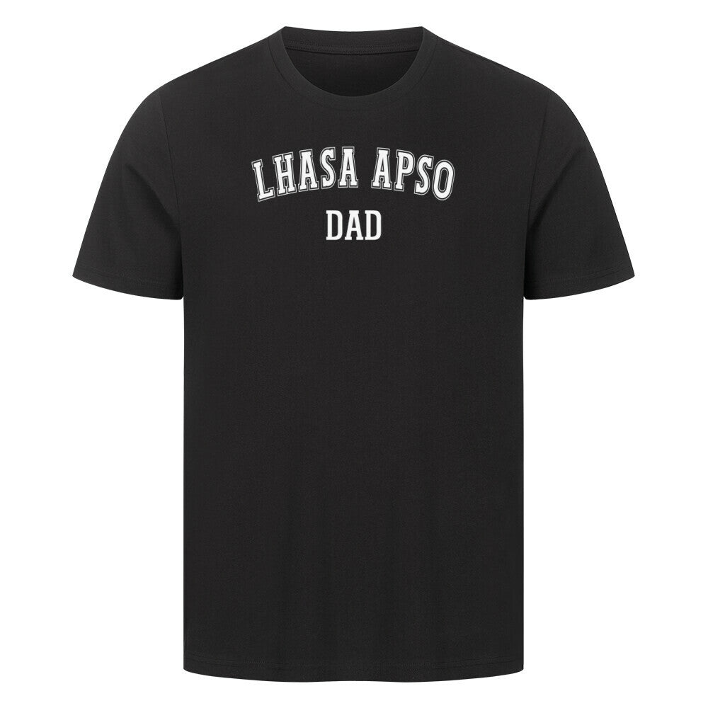 Premium T-Shirt "Lhasa Apso - DAD" Schwarz – hunde-shirt.de
