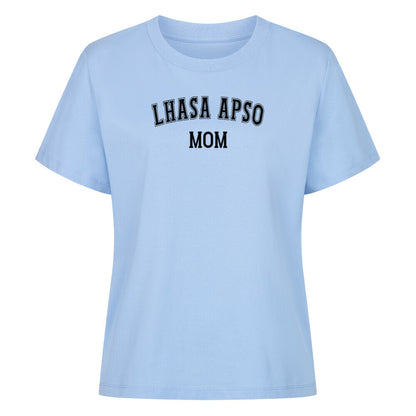 Premium Damen-Shirt "Lhasa Apso - MOM" Sky Blue – hunde-shirt.de