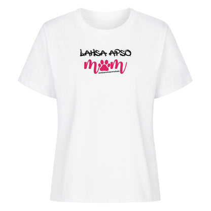 Premium Damen-Shirt "Lhasa Apso - Mom" Weiß – hunde-shirt.de