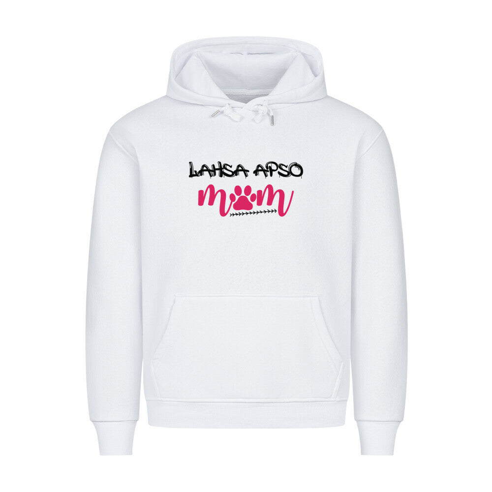 Premium Hoodie "Lhasa Apso - Mom" Weiß – hunde-shirt.de