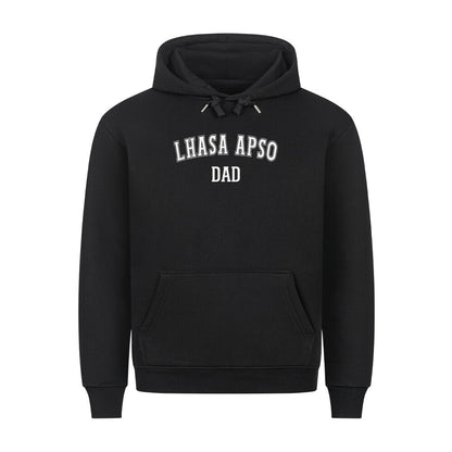 Premium Hoodie "Lhasa Apso - DAD" Schwarz – hunde-shirt.de