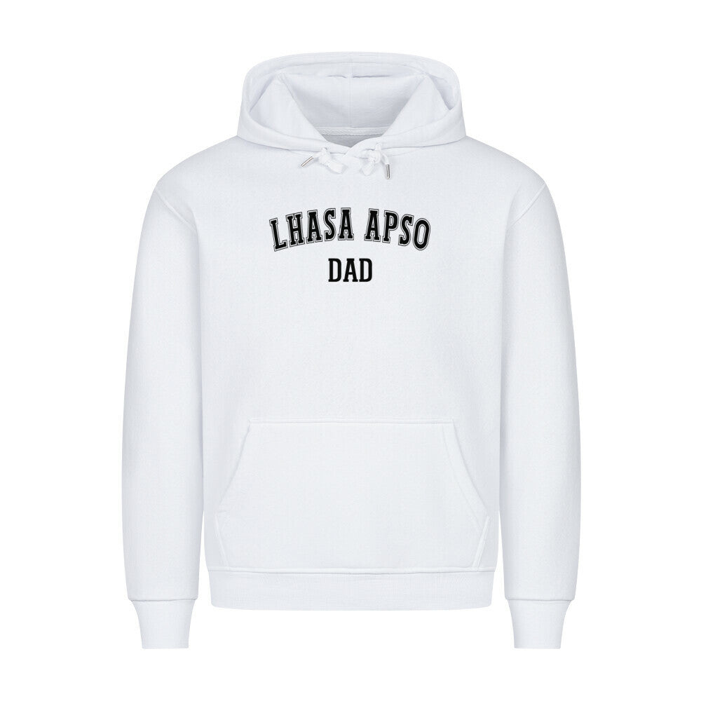 Premium Hoodie "Lhasa Apso - DAD" Weiß – hunde-shirt.de