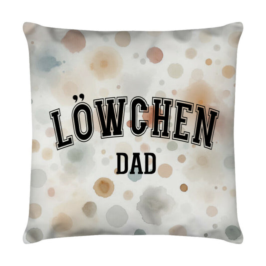 Kissen "Löwchen - DAD" Weiß – hunde-shirt.de