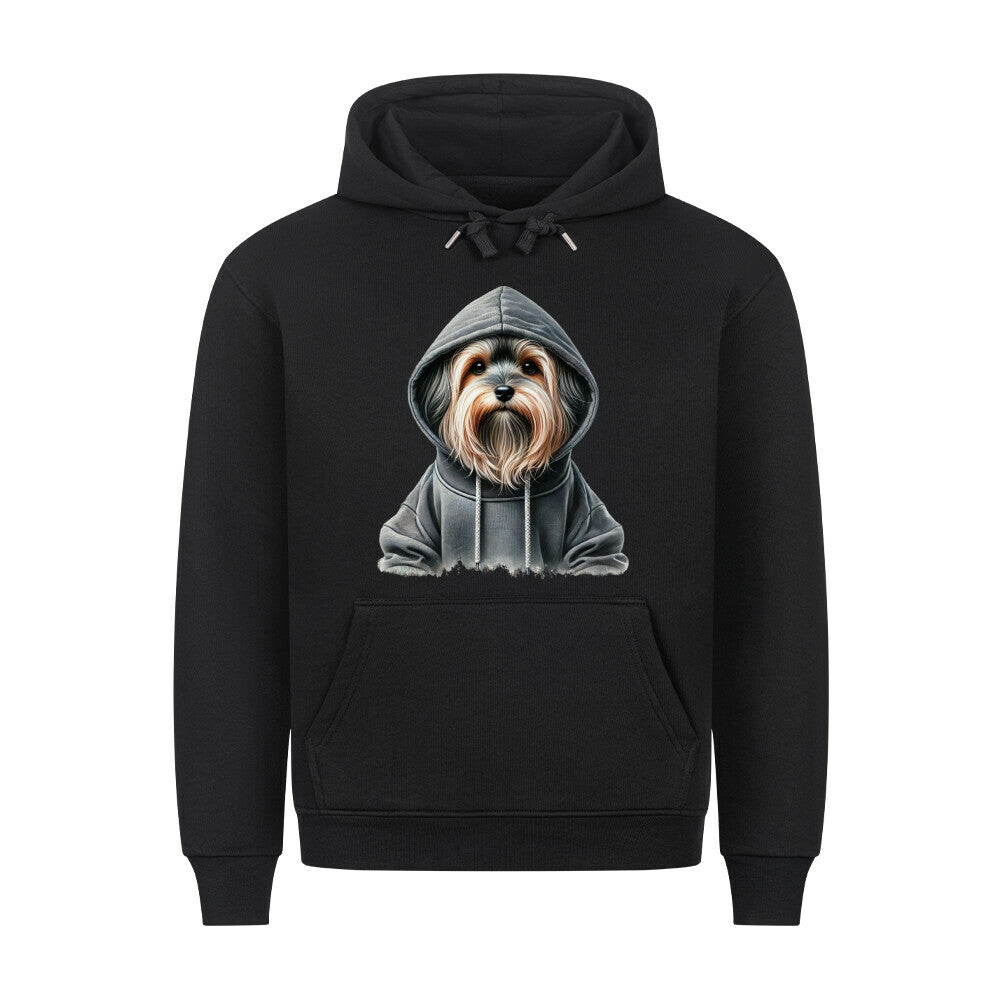 Premium Hoodie "Löwchen - Hooded" Schwarz – hunde-shirt.de