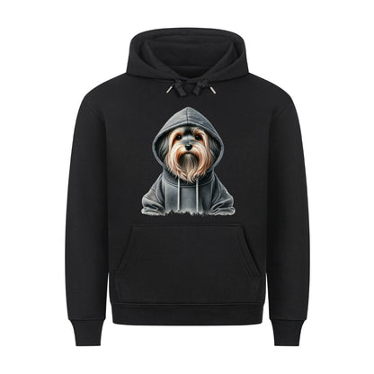 Premium Hoodie "Löwchen - Hooded" Schwarz – hunde-shirt.de